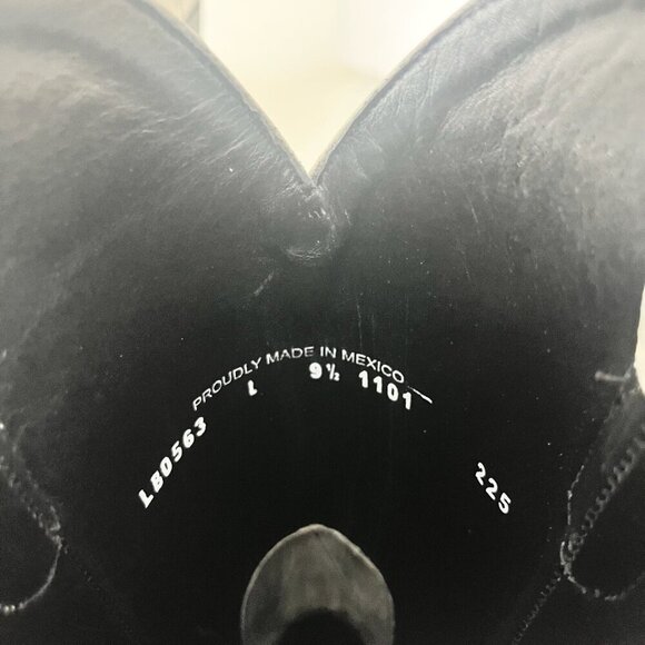 Lane EMMA JANE Womens Cowboy Boots 9.5 Gray Leather Western Cowgirl Mid Calf - Picture 11 of 13